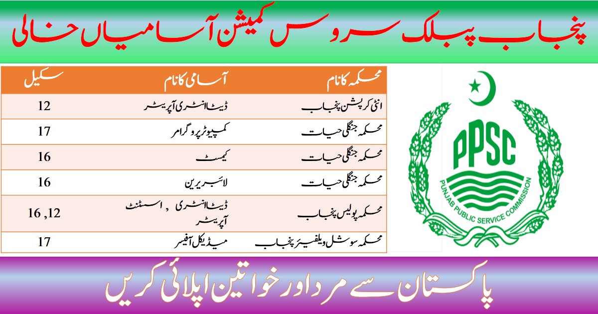 Punjab Public Service Commission Jobs 2020 | Apply Online